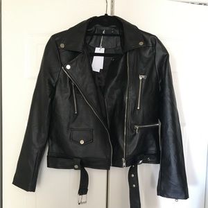 Black Leather Motorcycle Jacket